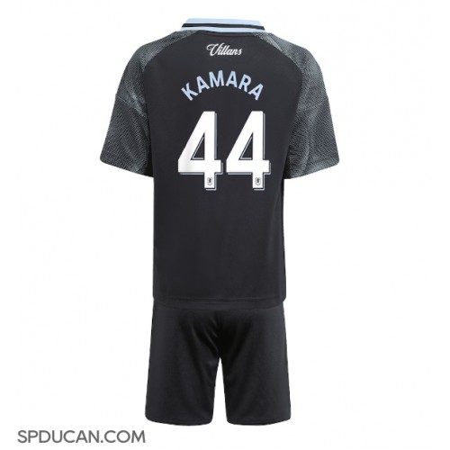 Dječji Nogometni Dres Aston Villa Boubacar Kamara #44 Gostujuci 2025-26 Kratak Rukav (+ Kratke hlače)